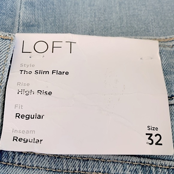 LOFT High Rise Slim Flare - Picture 9 of 15
